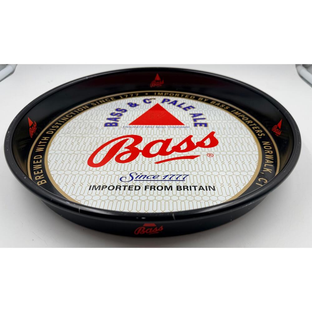 Vintage Bass Beer 13” Tin Serving Tray Bass & Co Pale Ale Man Cave Barware - Picture 3 of 4